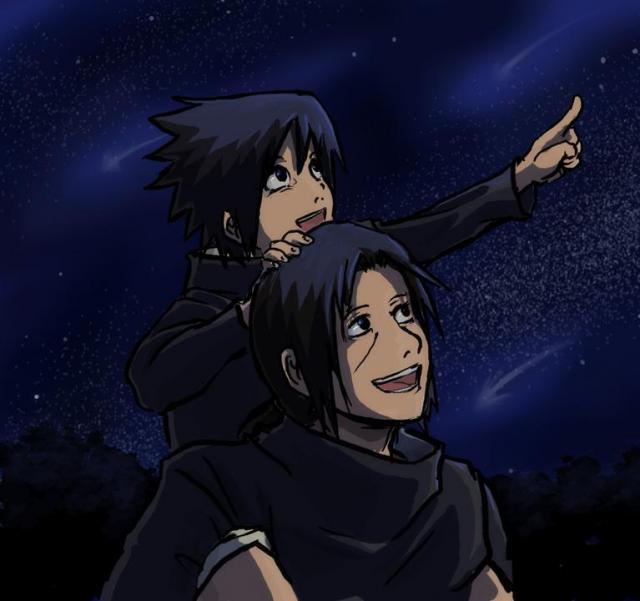 Sasuke-kun and Itachi-san star gazing time